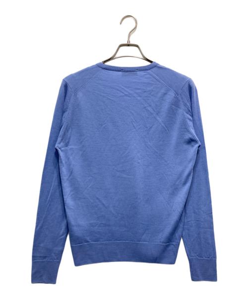 JOHN SMEDLEY（ジョンスメドレー）JOHN SMEDLEY (ジョンスメドレー) Vネックニット ブルー サイズ:Mの古着・服飾アイテム