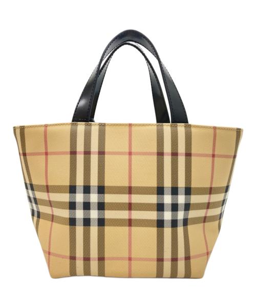BURBERRY（バーバリー）BURBERRY (バーバリー) ハンドバッグ ベージュの古着・服飾アイテム