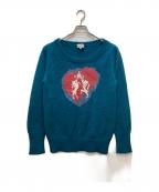 Vivienne Westwoodヴィヴィアンウエストウッド）の古着「プリントニット」｜グリーン