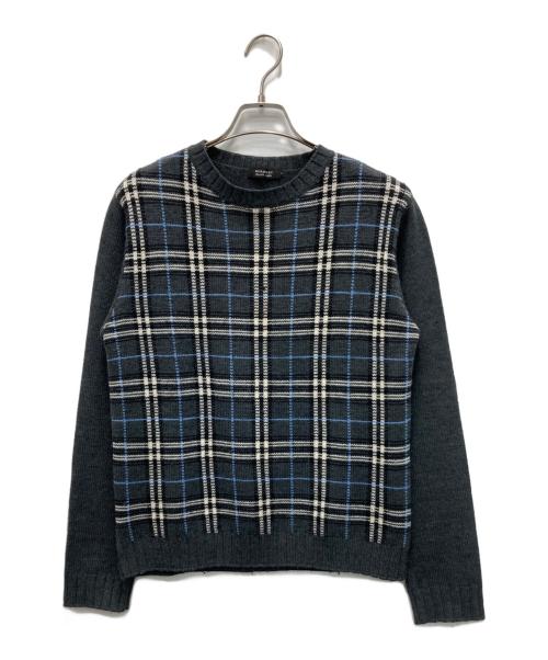 BURBERRY BLACK LABEL（バーバリーブラックレーベル）BURBERRY BLACK LABEL (バーバリーブラックレーベル) ニット グレー サイズ:2の古着・服飾アイテム