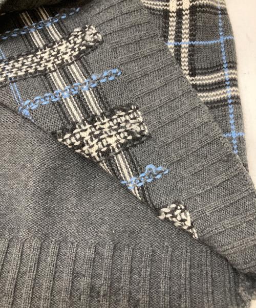 BURBERRY BLACK LABEL（バーバリーブラックレーベル）BURBERRY BLACK LABEL (バーバリーブラックレーベル) ニット グレー サイズ:2の古着・服飾アイテム