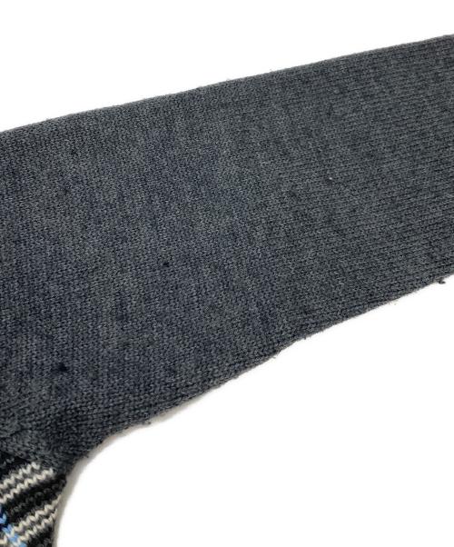 BURBERRY BLACK LABEL（バーバリーブラックレーベル）BURBERRY BLACK LABEL (バーバリーブラックレーベル) ニット グレー サイズ:2の古着・服飾アイテム