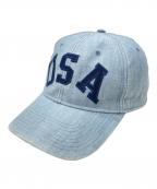 POLO RALPH LAUREN×Ron Hermanポロ・ラルフローレン×ロンハーマン）の古着「キャップ」｜ブルー