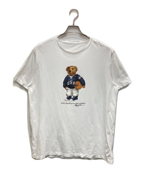 POLO RALPH LAUREN（ポロ・ラルフローレン）POLO RALPH LAUREN (ポロ・ラルフローレン) POLO BEAR TEE ホワイト サイズ:不明（実寸参照）の古着・服飾アイテム