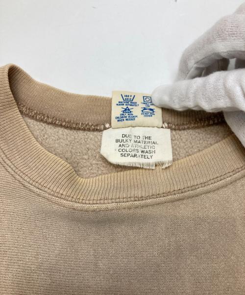 Champion REVERSE WEAVE（チャンピオン リバース ウィーブ）Champion REVERSE WEAVE (チャンピオン リバース ウィーブ) クルーネックスウェット ベージュ サイズ:Lの古着・服飾アイテム