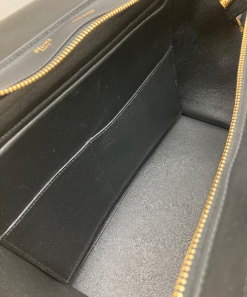 CELINE（セリーヌ）CELINE (セリーヌ) トラペーズスモール2WAYバッグ ブルーの古着・服飾アイテム