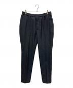 EGRETIQUEイグレティーク）の古着「ウール サージ インドローコード シャーリング テーパードパンツ」｜グレー