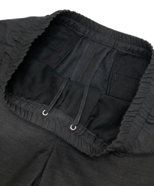 EGRETIQUE（イグレティーク）EGRETIQUE (イグレティーク) ウール サージ インドローコード シャーリング テーパードパンツ グレー サイズ:Lの古着・服飾アイテム