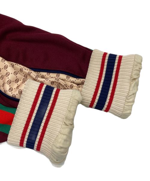 GUCCI（グッチ）GUCCI (グッチ) ジャージージャケット ベージュ×ボルドー サイズ:XXXSの古着・服飾アイテム