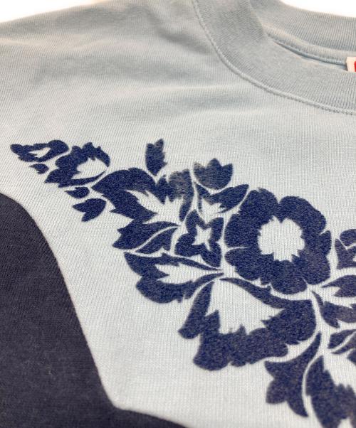KENZO（ケンゾー）KENZO (ケンゾー) ウエスタンフラワーTシャツ ネイビー×ブルー サイズ:XSの古着・服飾アイテム
