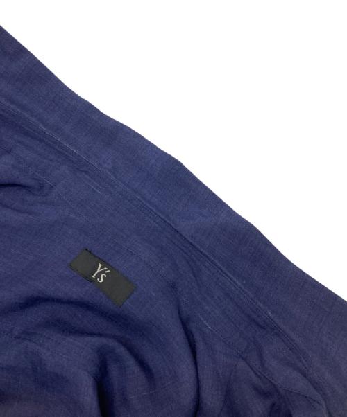Y's（ワイズ）Y's (ワイズ) リネンロングシャツ ネイビー サイズ:1の古着・服飾アイテム