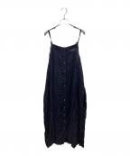 nest Robeネストローブ）の古着「ラミークリンクルキャミソールワンピース」｜ネイビー