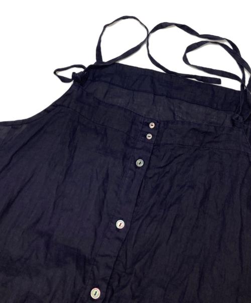 nest Robe（ネストローブ）nest Robe (ネストローブ) ラミークリンクルキャミソールワンピース ネイビー サイズ:Fの古着・服飾アイテム