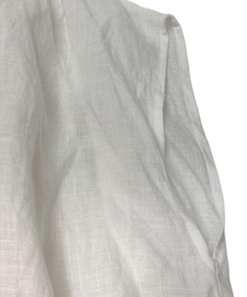 YANUK（ヤヌーク）YANUK (ヤヌーク) ノースリーブワンピ-ス ホワイト サイズ:不明（実寸参照）の古着・服飾アイテム