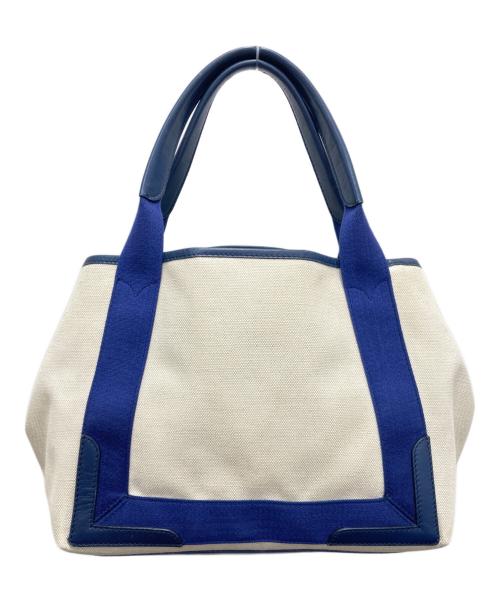 BALENCIAGA（バレンシアガ）BALENCIAGA (バレンシアガ) ネイビー カバ Sキャンバス トートバッグ ネイビーの古着・服飾アイテム