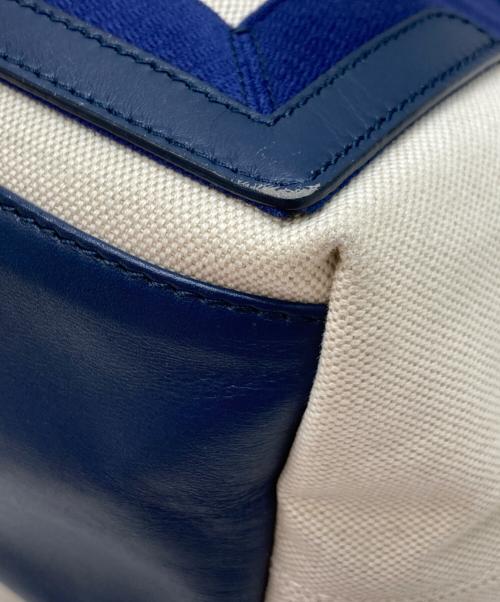 BALENCIAGA（バレンシアガ）BALENCIAGA (バレンシアガ) ネイビー カバ Sキャンバス トートバッグ ネイビーの古着・服飾アイテム