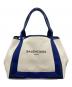 BALENCIAGA（バレンシアガ）の古着「ネイビー カバ Sキャンバス トートバッグ」｜ネイビー