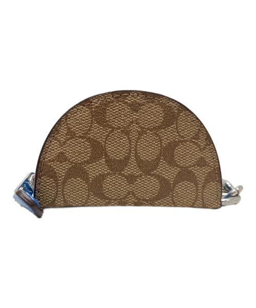 COACH（コーチ）COACH (コーチ) シグネチャー コインケース ベージュの古着・服飾アイテム