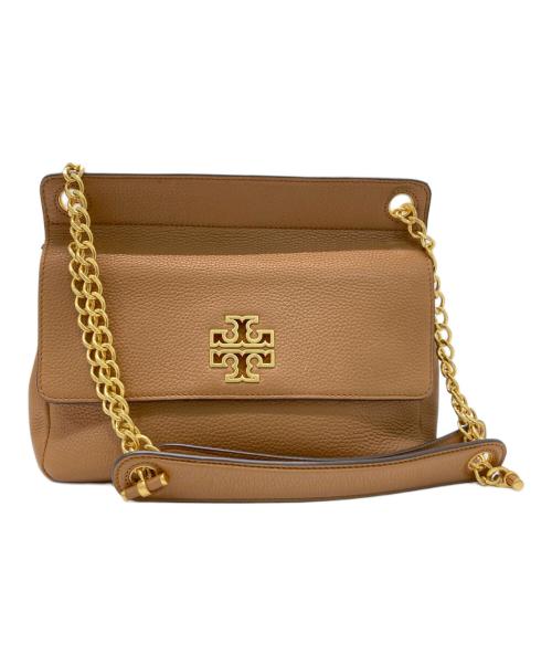 TORY BURCH（トリーバーチ）TORY BURCH (トリーバーチ) Britten Flap Shoulder Bag ブラウンの古着・服飾アイテム