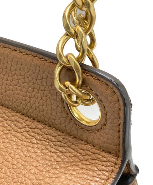 TORY BURCH（トリーバーチ）TORY BURCH (トリーバーチ) Britten Flap Shoulder Bag ブラウンの古着・服飾アイテム