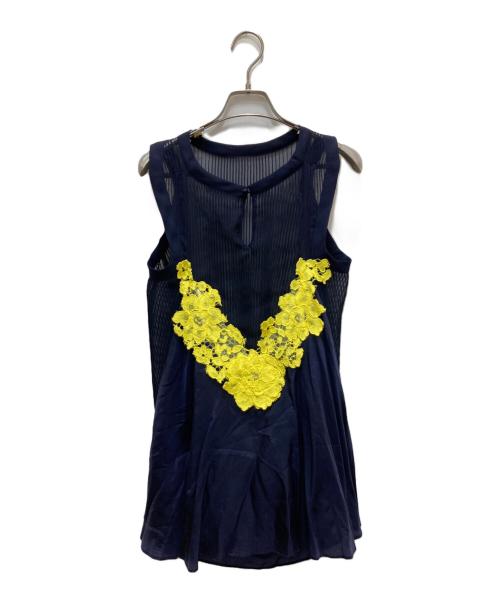 sacai（サカイ）sacai (サカイ) ノースリーブブラウス ネイビー サイズ:1の古着・服飾アイテム