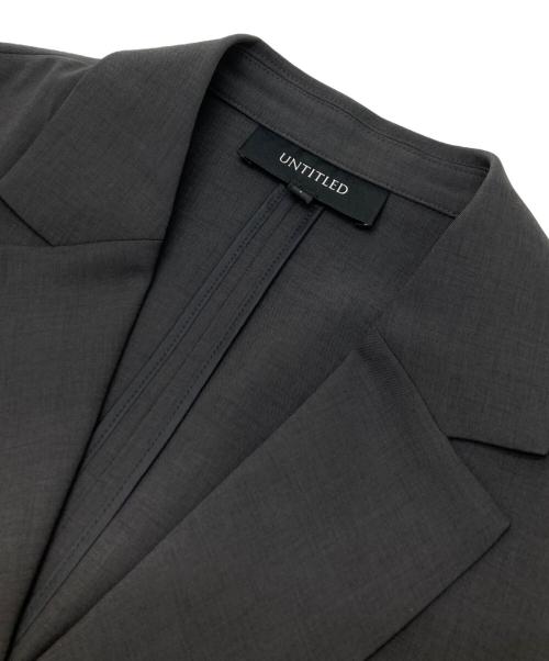 UNTITLED（アンタイトル）UNTITLED (アンタイトル) ライトウェイト Wブレストジャケット グレー サイズ:1の古着・服飾アイテム