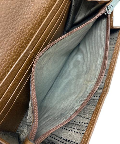 Salvatore Ferragamo（サルヴァトーレ フェラガモ）Salvatore Ferragamo (サルヴァトーレ フェラガモ) ガンチーニターンロックロングウォレット ブラウンの古着・服飾アイテム