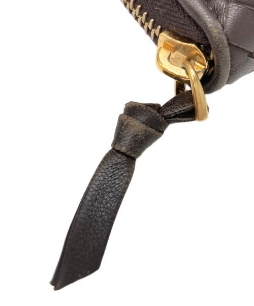 BOTTEGA VENETA（ボッテガベネタ）BOTTEGA VENETA (ボッテガベネタ) イントレチャートウォレット ブラウンの古着・服飾アイテム