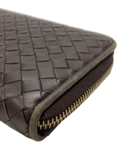 BOTTEGA VENETA（ボッテガベネタ）BOTTEGA VENETA (ボッテガベネタ) イントレチャートウォレット ブラウンの古着・服飾アイテム