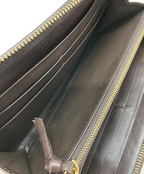 BOTTEGA VENETA（ボッテガベネタ）BOTTEGA VENETA (ボッテガベネタ) イントレチャートウォレット ブラウンの古着・服飾アイテム