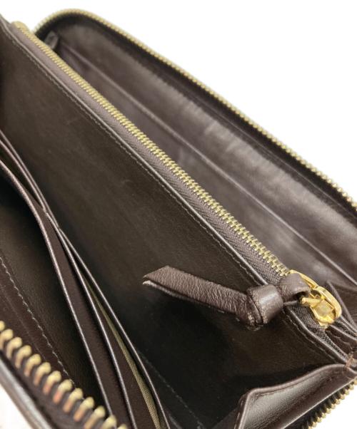 BOTTEGA VENETA（ボッテガベネタ）BOTTEGA VENETA (ボッテガベネタ) イントレチャートウォレット ブラウンの古着・服飾アイテム