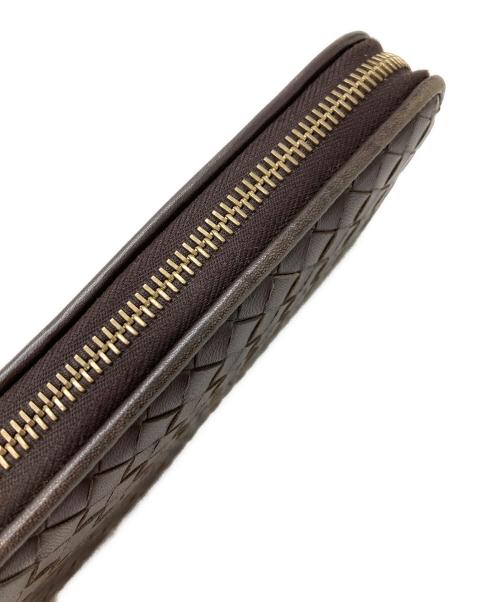 BOTTEGA VENETA（ボッテガベネタ）BOTTEGA VENETA (ボッテガベネタ) イントレチャートウォレット ブラウンの古着・服飾アイテム
