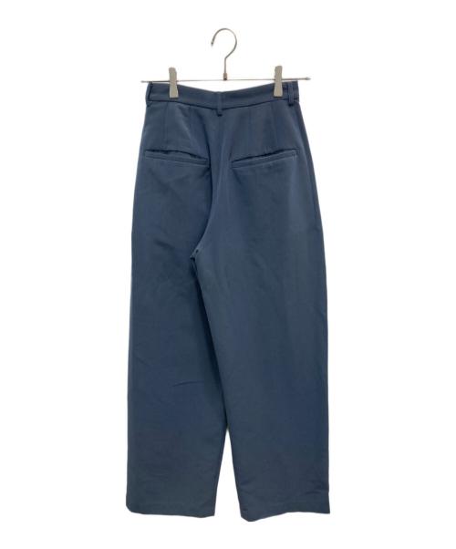 CLANE（クラネ）CLANE (クラネ) ヘリンボーンツータックパンツ ブルーの古着・服飾アイテム