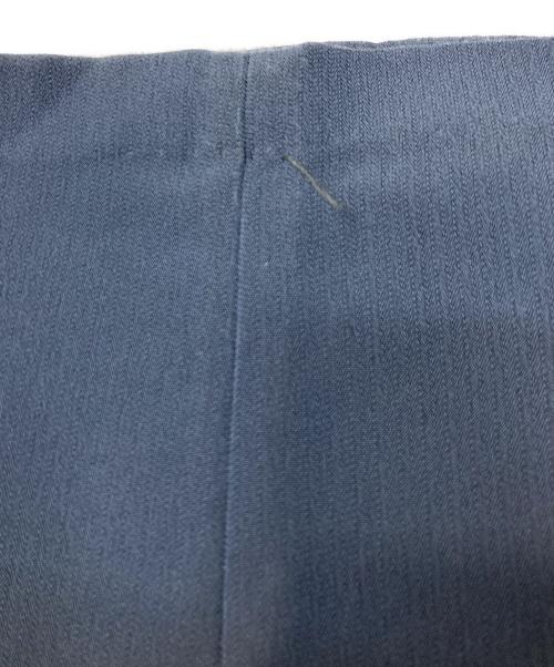 CLANE（クラネ）CLANE (クラネ) ヘリンボーンツータックパンツ ブルーの古着・服飾アイテム