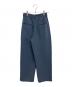 CLANE (クラネ) ヘリンボーンツータックパンツ ブルー：5000円