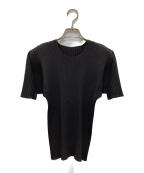 ISSEY MIYAKEイッセイミヤケ）の古着「PRESSED FLORA PLEATS SOLID」｜ブラック