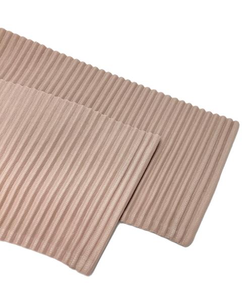 HOMME PLISSE ISSEY MIYAKE（オム プリッセ イッセイ ミヤケ）HOMME PLISSE ISSEY MIYAKE (オムプリッセ イッセイ ミヤケ) プリーツヘンリーネックカットソー ベージュ サイズ:2の古着・服飾アイテム