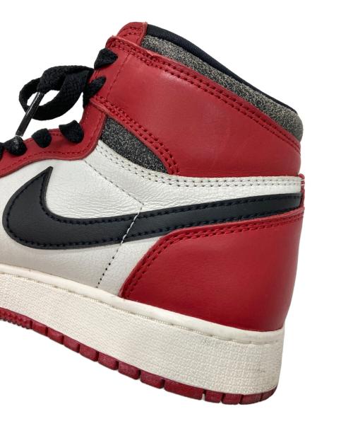 NIKE（ナイキ）NIKE (ナイキ) GS Air Jordan 1 High OG Lost & Found/Chicago バーシティーレッド/ブラック/セイル サイズ:24の古着・服飾アイテム