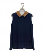 45Rフォーティファイブ・アール）の古着「ノースリーブ鹿の子ポロシャツ」｜インディゴ