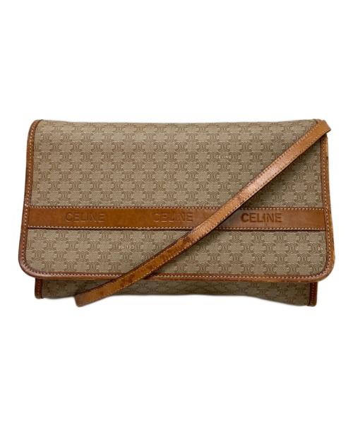 CELINE（セリーヌ）CELINE (セリーヌ) トリオンフショルダーバッグ ブラウンの古着・服飾アイテム