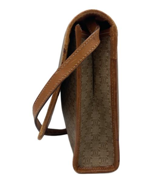 CELINE（セリーヌ）CELINE (セリーヌ) トリオンフショルダーバッグ ブラウンの古着・服飾アイテム