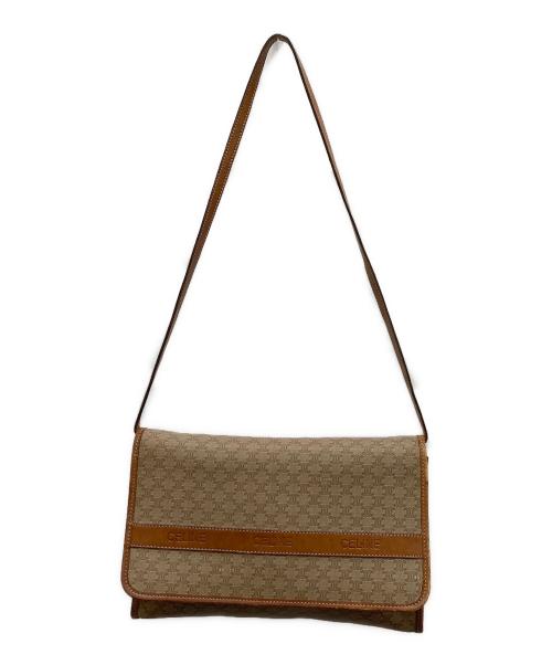 CELINE（セリーヌ）CELINE (セリーヌ) トリオンフショルダーバッグ ブラウンの古着・服飾アイテム