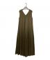 CABAN (キャバン) キュプラポリエステルスムース Vネックワンピース カーキ サイズ:FREE：13000円