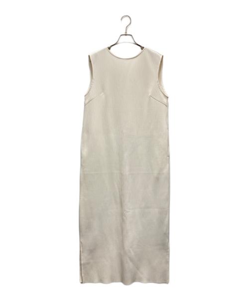 machatt（マチャット）machatt (マチャット) プリーツロングドレス ホワイト サイズ:FREEの古着・服飾アイテム