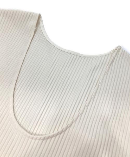 machatt（マチャット）machatt (マチャット) プリーツロングドレス ホワイト サイズ:FREEの古着・服飾アイテム