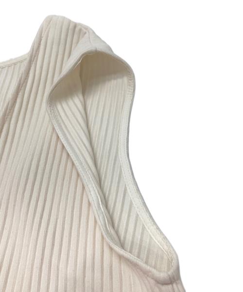 machatt（マチャット）machatt (マチャット) プリーツロングドレス ホワイト サイズ:FREEの古着・服飾アイテム