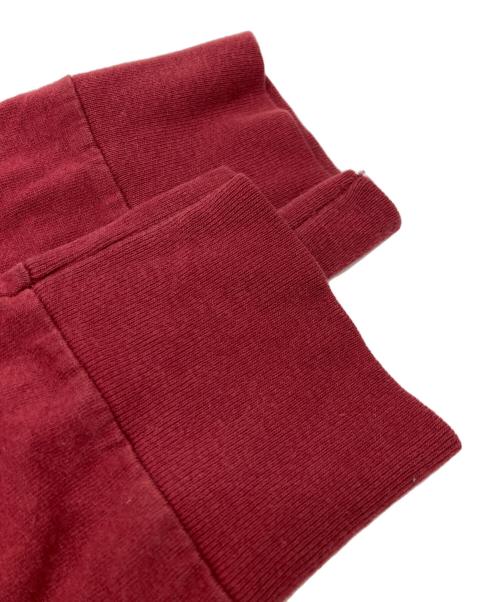 WU WEAR（ウーウェアー）WU WEAR (ウーウェアー) ロングスリーブカットソー レッド サイズ:不明(実寸参照)の古着・服飾アイテム