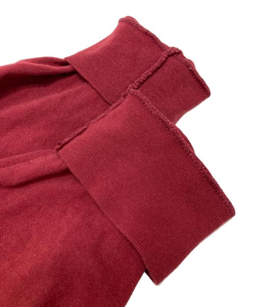 WU WEAR（ウーウェアー）WU WEAR (ウーウェアー) ロングスリーブカットソー レッド サイズ:不明(実寸参照)の古着・服飾アイテム
