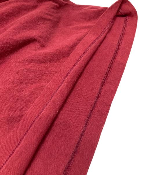 WU WEAR（ウーウェアー）WU WEAR (ウーウェアー) ロングスリーブカットソー レッド サイズ:不明(実寸参照)の古着・服飾アイテム