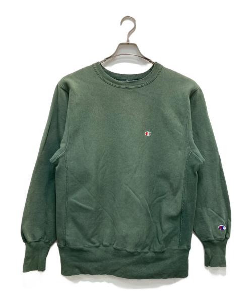 Champion REVERSE WEAVE（チャンピオン リバース ウィーブ）Champion REVERSE WEAVE (チャンピオン リバース ウィーブ) スウェット グリーン サイズ:Lの古着・服飾アイテム